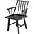 Jack Post Windsor Black Indonesian Hardwood Arm Chair - Durable Outdoor Garden Seating