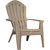Adams RealComfort Biscuit Resin Adirondack Chair – Comfortable All-Weather Lounge Seating with Simulated Wood Grain Finish