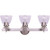 Home Impressions 3-Bulb Brushed Nickel Vanity Bath Light Fixture with Clear Glass Shade