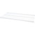 Organized Living FreedomRail 3 ft. Wide x 12 in. Deep Profile Ventilated Closet Shelf in White