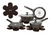 POT SET 10PC BLISS CHARCOAL 126834
