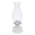 Lamplight Farms 13.5 in. Classic Oil Lamp with Frosted Glass Base and Brass Burner