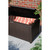 Suncast 99 Gallon Resin Wicker Java Deck Box for Outdoor Storage