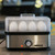 Nesco Deluxe Egg Cooker - Model 621396, 8 Egg Capacity with Poaching Tray and Stainless Steel Finish