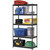 Muscle Rack 36-Inch Wide x 18-Inch Deep x 72-Inch High 5-Tier Black Shelving Unit