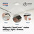 Broan-NuTone CleanCover 12 x 12 Magnetic LED Bath Exhaust Fan Grille - Easy Upgrade for Broan & NuTone Fans