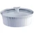 Corningware 2.5 Qt French White Round Covered Casserole Dish with Glass Lid