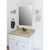 CraftMark Shaker Retreat White 30-inch x 36-inch Vanity Mirror with Beveled Glass and Solid Wood Frame