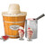 Nostalgia Old Fashioned Ice Cream Maker - 4 Quart Capacity with Aluminum Canister and Wooden Bucket