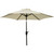 Outdoor Expressions 7.5 ft Aluminum Tilt and Crank Patio Umbrella in Cream
