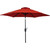 Outdoor Expressions 7.5 ft Aluminum Tilt and Crank Crimson Red Patio Umbrella
