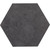 Home Impressions 12 Inch Iron Gray Hexagonal Vinyl Floor Tile – Self-Adhesive, Easy Installation