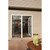 Larson Brisa 68-72 inch Double Door White Retractable Screen with Easy Installation
