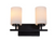 LAMP WALL DECORATIVE E27X2 BLK 084172