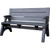 Convert A Bench 58 Inch Gen 2 XL Platinum Gray Foldable Bench – Versatile Indoor/Outdoor Seating and Dining Solution