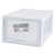 DRAWER 6"H SMALL WHT W/CLEAR PLS 127343
