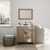Zenna Home Palomino Tan 30-Inch Vanity with White Cultured Marble Top and Sink - Modern Bathroom Furniture