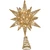 Kurt Adler 11-inch Warm White Twinkling LED Gold Starburst Tree Topper