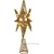 Kurt Adler 11-inch Warm White Twinkling LED Gold Starburst Tree Topper