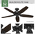 FAN CEILING 52" BUILDER ELITE 083872