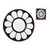 MIRROR WALL DECOR PLASTIC 178049