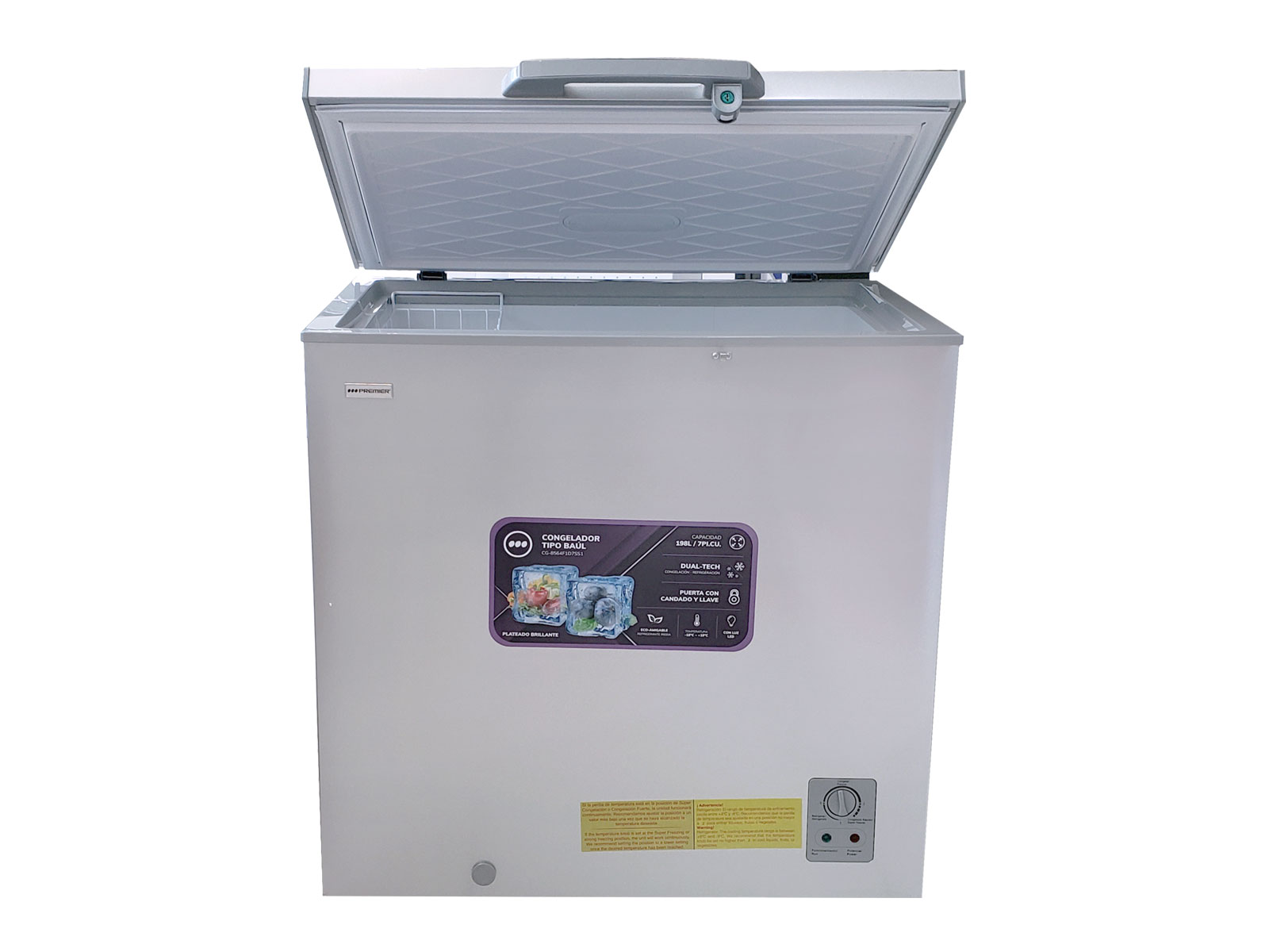 FREEZER CHEST SILVER 198L/7CUFT 184833 - TDC Limited