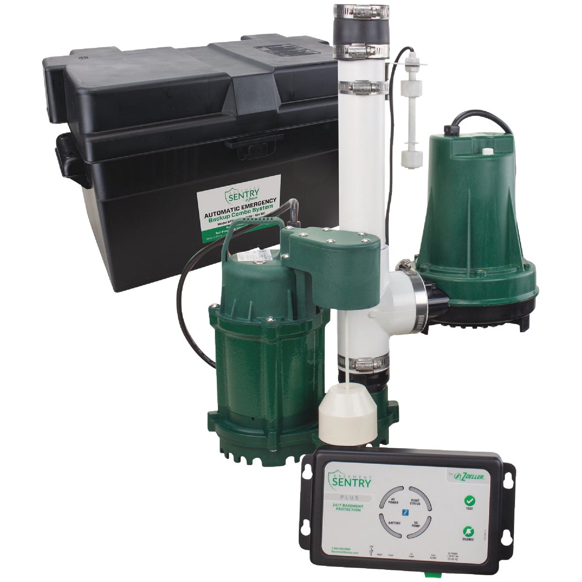 Basement Sentry WiFi High Performance Sump Pump and Backup System ...
