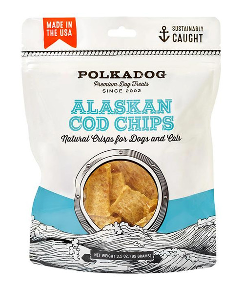  Polkadog Bakery Alaskan Cod Chips 3.5oz  