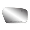 Fit System Passenger Side Heated Mirror Glass w/Backing Plate, Ford Fusion, Mercury Milan, Lincoln MKZ, Zephyr, Milan Hybrid, Fusion Hybrid 10, 4 13/16" x 7 11/16" x 8 1/16" (w/o Blind Spot)