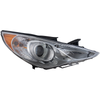 SONATA 11-14 HEAD LAMP RH, Assembly, Halogen, Type 2, Chrome Interior, (Exc. Hybrid Model)