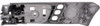 ES300 02-03 / ES330 04-06 FRONT INTERIOR DOOR HANDLE RH, Chrme Lvr+Gray Hsg, w/ Memory Adjust System