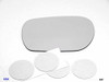 Fits 03-04 Inf M45, 02-06 Inf Q45, Left Driver Replacement Mirror Glass Lens (Fits Over For Auto-Dimming Mirror) with Adhesive, USA (Mirror Does not Auto Dim)