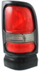 RAM PICKUP 94-02 TAIL LAMP RH, Lens and Housing, w/ Sport Package, Black