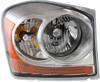 DURANGO 06-06 HEAD LAMP RH, Assembly, Halogen, Chrome Interior