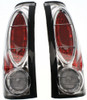 C/K FULL SIZE P/U 88-00 TAIL LAMP RH AND LH, Assembly, Halogen, Set of 2, Clear Lens, Chrome Interior