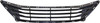 ELANTRA 14-16 FRONT BUMPER GRILLE, Textured Dark Gray, w/ Chrome Insert, USA Built