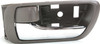 CAMRY 02-06 FRONT INTERIOR DOOR HANDLE LH, Brown Bezel, With Chrome Lever, Japan/USA Built, Vehicle, (=REAR)