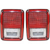 Fits 07-17 JP Wrangler Left & Right Tail Lamp/Light Assemblies - Set