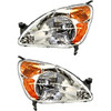 02-04 Honda CR-V Left & Right Headlamp Units (pair)