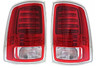 Fits 13-16 RAM PICKUP LEFT & RIGHT SET TAIL LAMP ASSEMBy LED TYPE W/CHROME TRIM