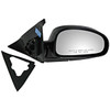 Fits 01-06 Optima Right Passenger Mirror Power Non-Painted Black with Heat