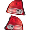 Fits 06-08 Honda Civic Sedan Left & Right Set Tail Lamp Unit Assemblies Quarter Mounted