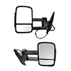 Compatible with 07-14 Chevy GM trucks & SUV Power Mirror Assemblies Set Left & Right w/ Heat, Signal, Manual Telescoping