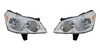 Fits 09-12 Chev Traverse Left & Right Headlight Assm Without Projector Beam-Set