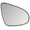 Fit System Passenger Side Heated Mirror Glass w/Backing Plate, Toyota Camry Sedan, 4 9/16" x 6 3/4" x 8" (For OE Square Mount, w/o Blind Spot)