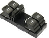 TIGUAN 09-17 WINDOW SWITCH, Front, LH, Black and Chrome, 5-Button, 10 Pin Terminals