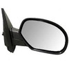 Fits GM Truck Right Pass Power Mirror Heat Black Chrome Cover Manual Fold