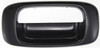 SILVERADO/SIERRA 99-06 TAILGATE HANDLE BEZEL, Outside, Smooth Black, All Cab Types. Includes 2007 Classic