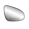 Fit System Passenger Side Heated Mirror Glass w/Backing Plate, Toyota Camry, Corolla, Yaris, 4 5/8" x 6 7/8" x 7 15/16", Circular Mount (30281)