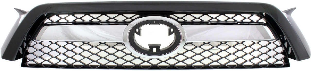 4RUNNER 10-13 GRILLE, Black Shell and Insert, w/ Chrome Center Bar